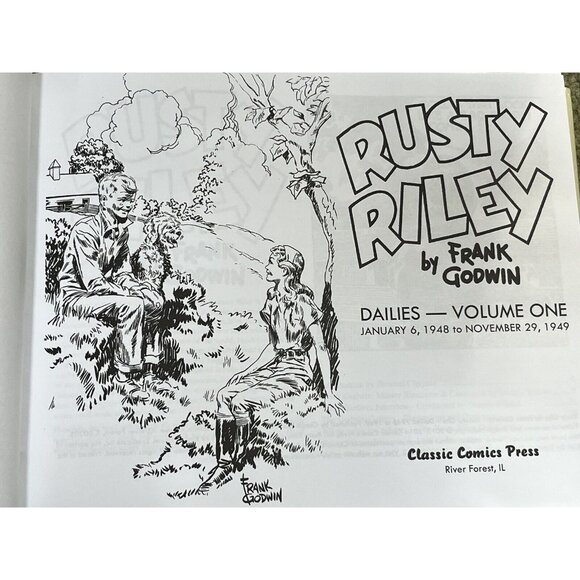 New! Rusty Riley by Frank Godwin Vol. 1 Book 1948 - 1949 Hardcover Classic Comic - Picture 4 of 5